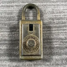 Vintage Supra-C Combination Padlock Series 2 Brass Gold Letter Dial Salem OR