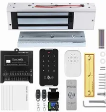 Door Access Control System Kit Set with 1200lbs Electric Magnetic Lock, RFID ...