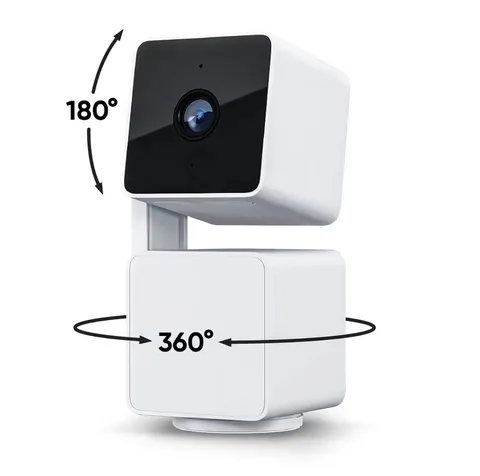 Wyze Cam Pan v3 Indoor Outdoor WiFi Security Camera 1080P Pan Tilt White