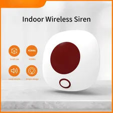 Wireless Siren 433Mhz Burglar Home Security Alarm System Waterproof Flash Strobe