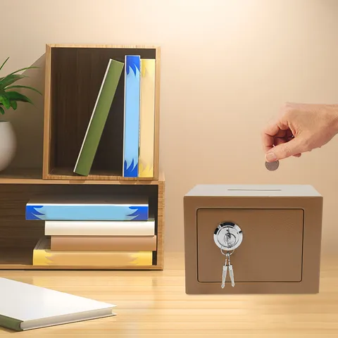 Small Safe Box with Drop Slot Safe Box for Money Cash Safe Box for Cabinets SALE
