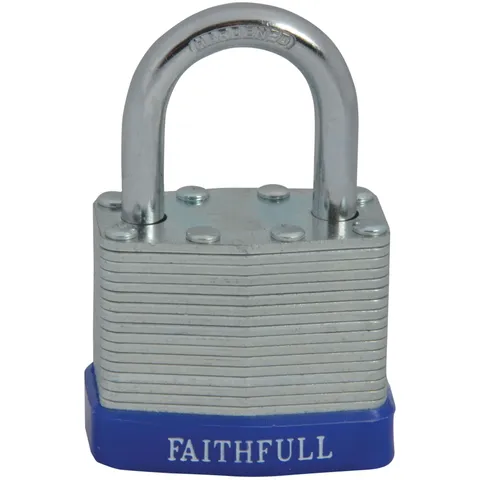 Faithfull QC0140 Laminated Steel Lock 40mm 3 Keys
