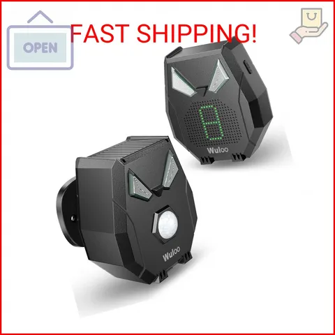 Solar Driveway Alarm Wireless Outside Weatherproof 1/2 Mile Long Range, Outdoor