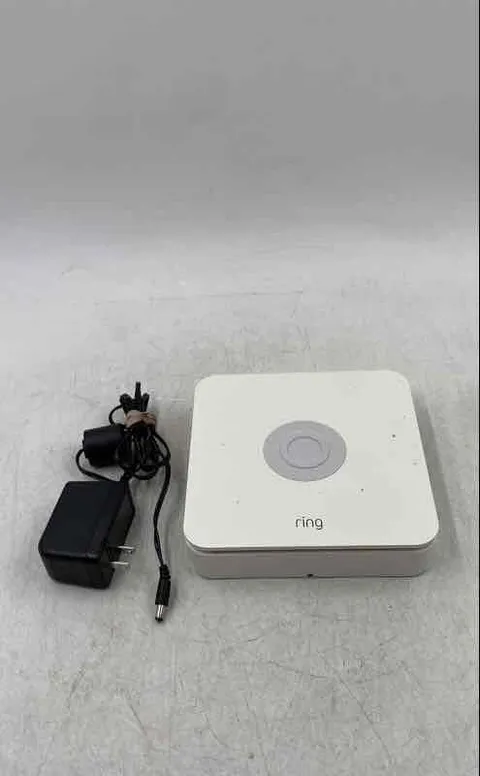 Ring White 2nd Gen Voice Assistant Alarm Base Station With Power Adapter