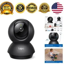 1080P Indoor Pan Tilt Wired Security Camera C201 2-Way Audio Siren Night Vision