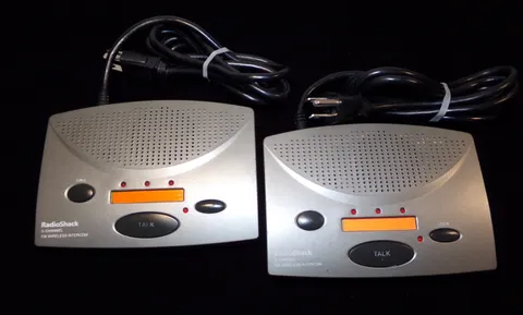 Radio Shack 3 Channel FM Wireless Intercom 43-3105, TWO Units. Used & Tested!