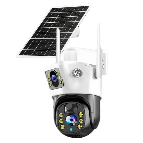 4G/WiFi Solar Dual-Lens Cam – HD, PIR Detection, Surveillance