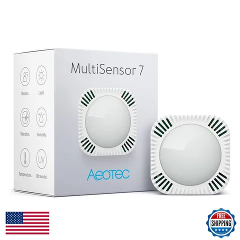 Aeotec Multisensor 7 6-In-1 Zwave Sensors Contains Monitor Motion Temperature