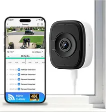 8MP 4K Window Camera with Night Vision,Safeview Security Camera | Full-Color Nig