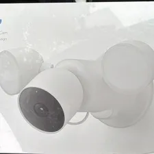 Google Nest Cam with Floodlight Outdoor Wi-Fi 1080p Night Vision White