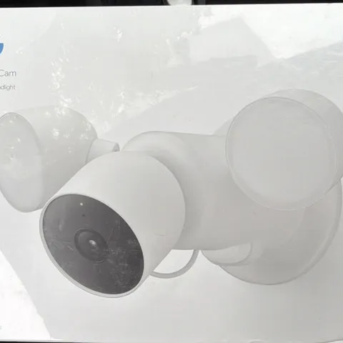 Google Nest Cam with Floodlight Outdoor Wi-Fi 1080p Night Vision White