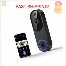 Lunelyx 1080P Wireless Video Doorbell Camera, Outdoor Surveillance Cameras, FHD