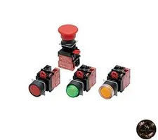 Omron A22L-CY Illuminated Control Panel IP65 Square Projection Type