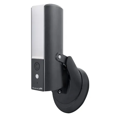 LED Lighting System With WI-FI Security Camera Black