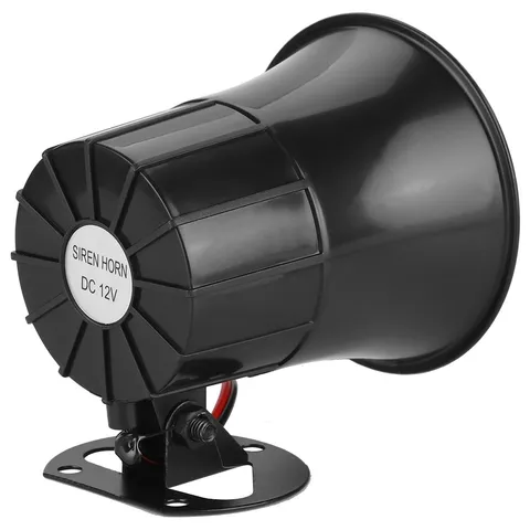 Outdoor Security Siren Loud 110dB Alarm For Home Safety Black