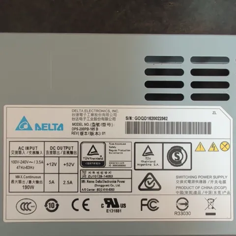 Genuine DPS-200PB-185B Power Supply For Lorex Model  NR808-N HD NVR Tested