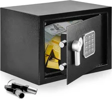 Electronic Safe Box | Heavy Duty 13.8’’ X 9.8’’ Lockbox | Digital Keypad Code &