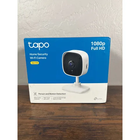 TP-Link Tapo C100 Home Security Wi-Fi Camera 1080p Full HD Night Vision White