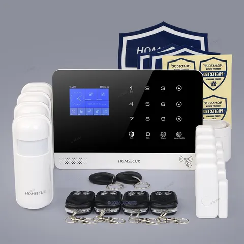 HOMSECUR Home Security Alarm System Kit With 125dB Siren Door & Motion Sensors