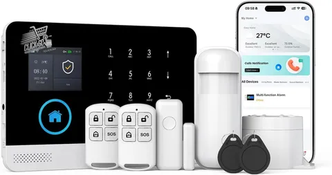 Tuya Smart Life Wireless Alexa Google Garage Cam WiFi GSM Home Alarm