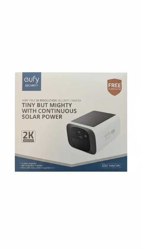Eufy 2K Solar Security Camera S220 SoloCam Wireless Outdoor Camera New