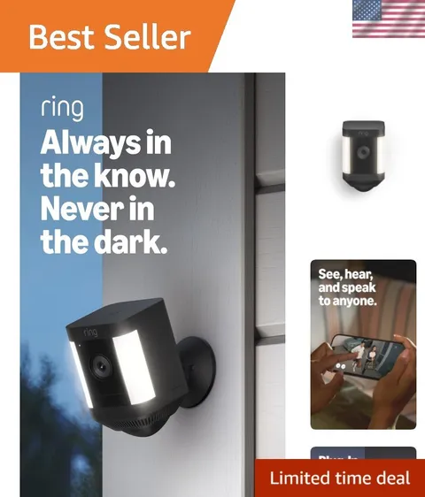 Spotlight Cam Plus, Battery, Home or business security with HD video, Two-Way...