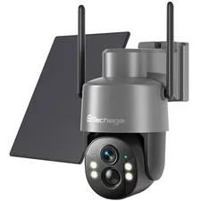 Techage 4G LTE Cellular Solar Security Camera Wireless Outdoor, 2.5K NO WiFi ...