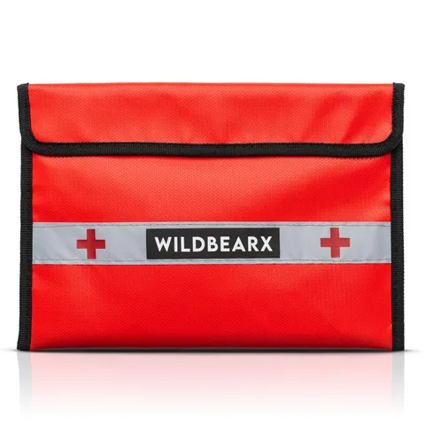 Fireproof and Waterproof Document Bag with First Aid Kit – Large Capacity Fir...