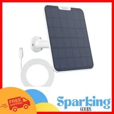 High-Efficiency Solar Panel with Adjustable Mount - Ideal for Wireless Cameras