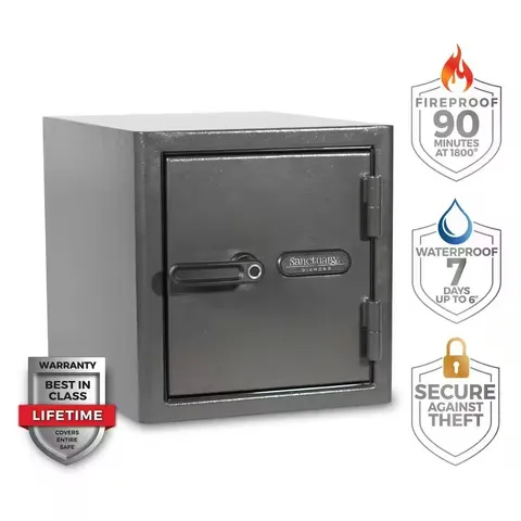 Diamond 1.32 cu. ft. Fireproof/Waterproof Home & Office Safe with Biometric Lock
