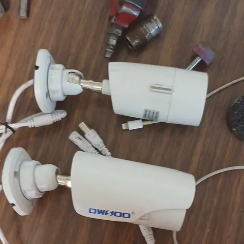 2 Ows00 S808US CCTV Bullet Security Camera Wired BNC 12V NTSC White 1PK