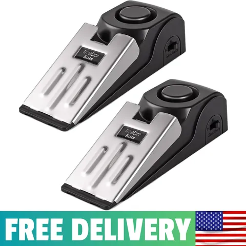 Door Stop Alarm, Door Stopper Security For Home Travel Apartment With 120DB