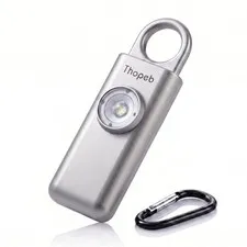Thopeb–The Original Personal Safety Alarm for Women Self Metallic Silver