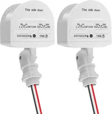 2 Pack Motion Sensor, 180-Degree Replacement Motion Detector for Outdoor Lights,