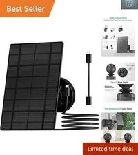 Weatherproof 3W Solar Panel – Continuous Power for Outdoor Security Cameras