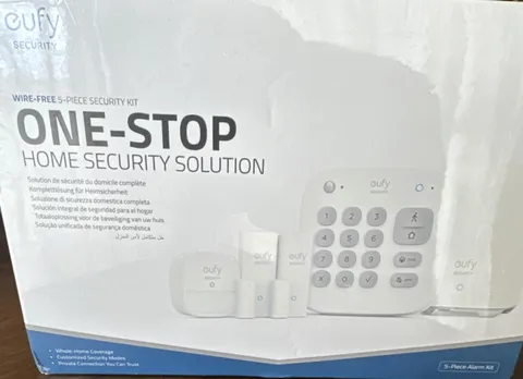 Eufy Home Alarm Kit Wire-Free Wireless White w/ Keypad & Door Sensor