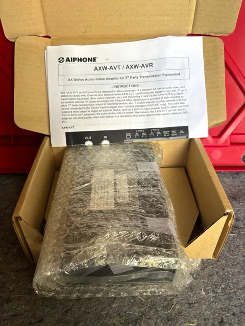 Aiphone AXW-AVT AX Series Audio-Video Adaptor w/ Instruction Manual (38122)