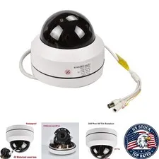 Weatherproof Mini PTZ Camera 1080P with 4X Zoom, 65ft Night Vision IR Distance