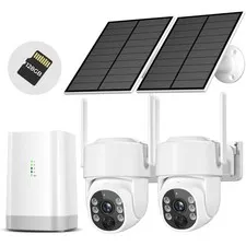 Security Cameras Wireless Outdoor 5G& 2.4G, No Subscription, 2 Cam-Kit,4MP So...