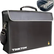 Super Extra Large 18x13x5 Fireproof Document Safe Bag With Tsalock Holds Legal S