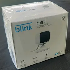 Blink Mini Indoor Wi-Fi HD Camera Alexa, Day/Night, Motion, 2-Way Audio, White