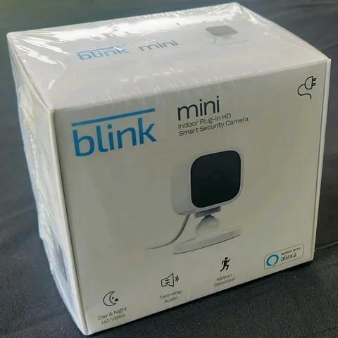 Blink Mini Indoor Wi-Fi HD Camera Alexa, Day/Night, Motion, 2-Way Audio, White