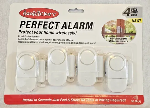 Doohickey Perfect Alarm 4 Pack Home Office Window Intruder Alert Safe Security