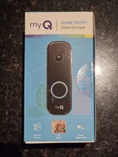 MyQ Video Doorbell 2K Camera Battery/Wired Color Night Vision