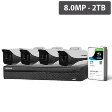 WATCHGUARD Compact 8 Channel 8.0MP HDCVI AI Surveillance Kit (4 x Fixed