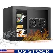 Hidden Home Safe Security Box W/ Alarm System Emergency Key Steel Protection New