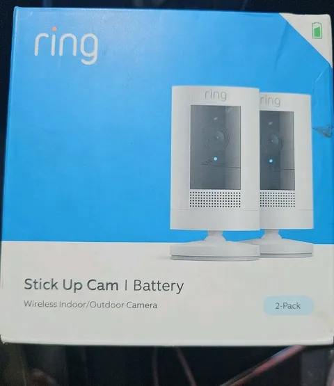 New Ring Stick Up Cam Two-Pack Battery Powered Security Camera