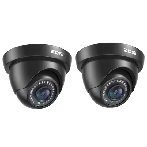 2Pack 2.0MP HD 1080P Security Cameras Kit, 80Ft Night Vision, Indoor Outdoor Hom