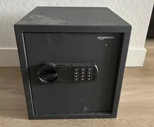 Amazon Basics Steel Home Security Safe with Programmable Keypad 13 x 14 in