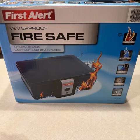 NEW First Alert 2013F Gray 0.17 cu. ft. Capacity Key Lock Fire Chest